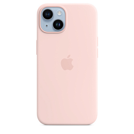 Накладка Magnetic Silicone Case для iPhone 13 (Аналог с MagSafe) (Розовый песок)