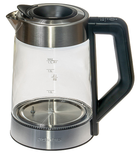 Чайник Polaris PWK 1725CGLD WIFI IQ Home, серебристый/черный