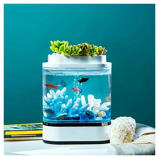 Аквариум 1.5 л Xiaomi Descriptive Geometry C300 Mini Fish Tank