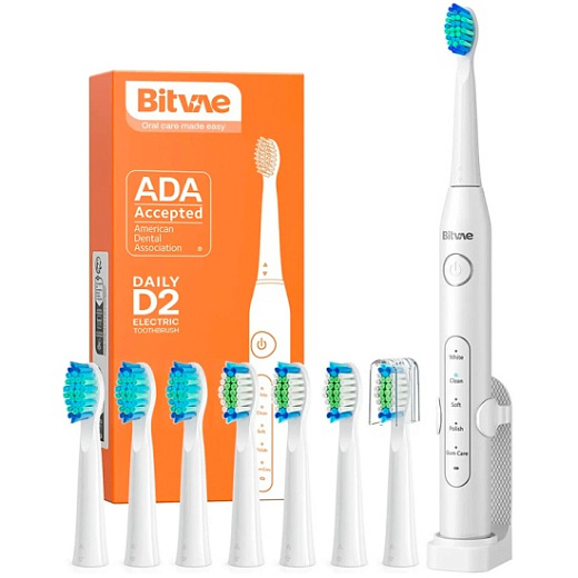 Электрическая зубная щетка Bitvae D2 Daily Toothbrush, белая