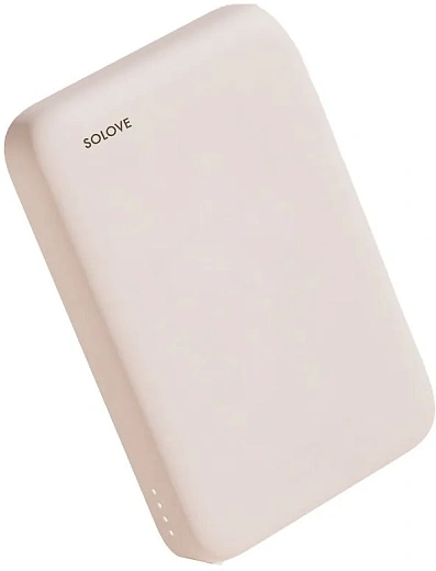 Внешний аккумулятор SOLOVE 10000mAh Magnetic MagSafe 20W (W12 Pro), бежевый