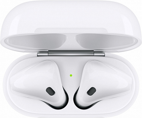 Беспроводные наушники Apple AirPods 2 с зарядным футляром MV7N2, белый
