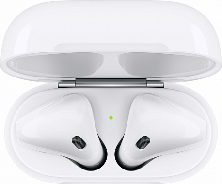 Беспроводные наушники Apple AirPods 2 с зарядным футляром MV7N2, белый