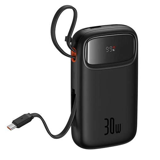 Внешний аккумулятор Baseus QPow 2 Digital Display Power Bank 20000mAh 30W, черный