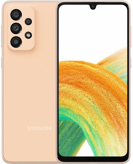 Смартфон Samsung Galaxy A33 5G 6/128 ГБ, персиковый