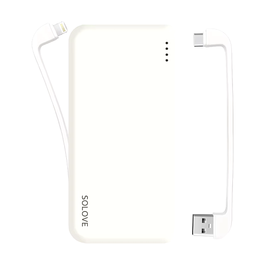 Внешний аккумулятор SOLOVE 10000mAh W7, белый