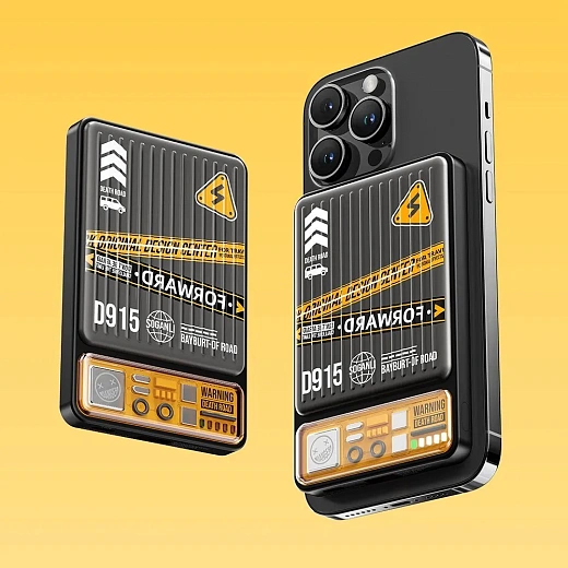 Внешний аккумулятор ROCK Travel Series P90 20W Magnetic Power Bank 10000 mAh, черный (с MagSafe)