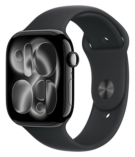 Умные часы Apple Watch Series 11 42mm Jet Black Aluminium with Black Sport Band