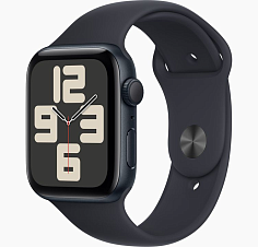 Умные часы Apple Watch SE (2023) 44mm Midnight Aluminium Case with Black Sport Band (EU)