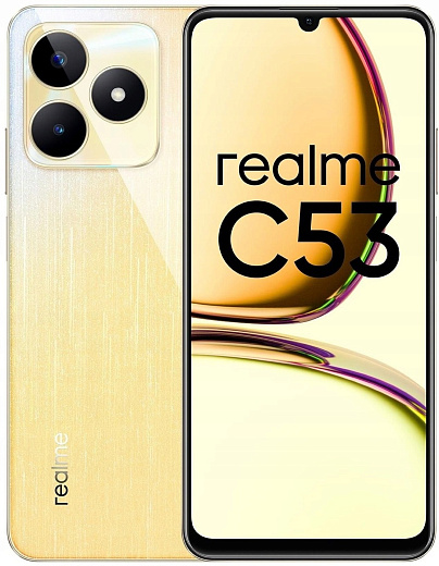 Смартфон Realme C53 6/128 ГБ, золотой