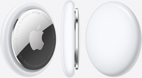Трекер Apple AirTag белый/серебристый