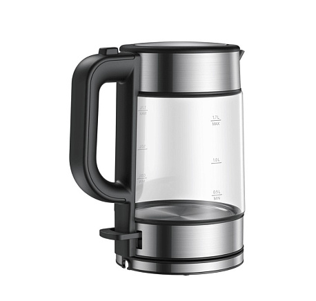 Чайник Xiaomi Electric Glass Kettle RU 1.7L, черный