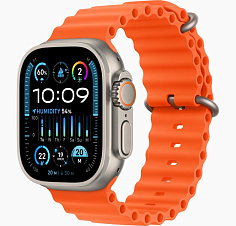 Умные часы Apple Watch Ultra 2 GPS+Cellular 49mm Titanium Case with Orange Ocean Loop (EU)