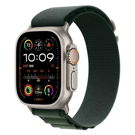 Умные часы Apple Watch Ultra 2 (2024) 49mm Titanium Case with Green Alpine Loop (EU)