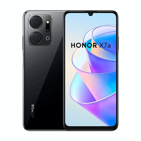 Смартфон Honor X7a 4/128 ГБ, полночный черный