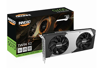 Видеокарта Inno3D GeForce RTX 5070, Twin X2 OC White 12 Gb (N50702-12D7X-195064N) 1xHDMI, 3xDP, Ret