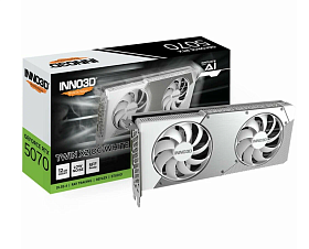 Видеокарта Inno3D GeForce RTX 5070, Twin X2 OC White 12 Gb (N50702-12D7X-195064W) 1xHDMI, 3xDP, Ret
