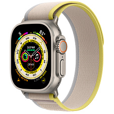 Умные часы Apple Watch Ultra GPS+Cellular 49mm Titanium Case with Yellow/Beige Trail Loop (EU)