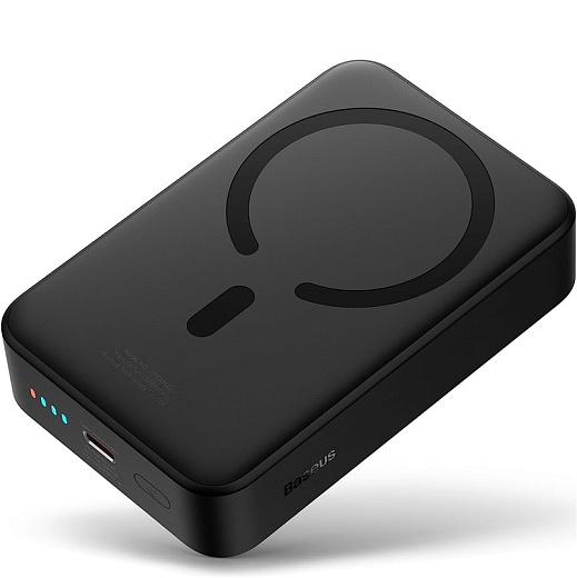 Внешний аккумулятор с беспроводной зарядкой Baseus Magnetic Mini Wireless 20000mAh 20W чёрный