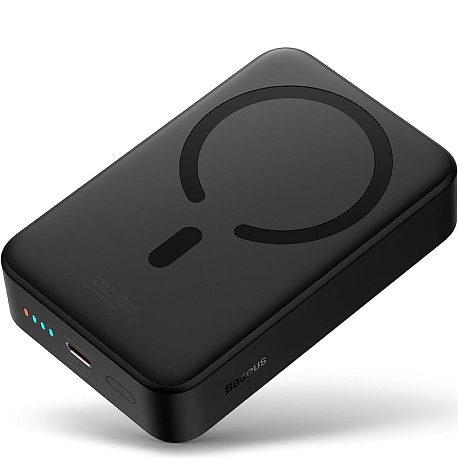 Внешний аккумулятор с беспроводной зарядкой Baseus Magnetic Mini Wireless 20000mAh 20W чёрный