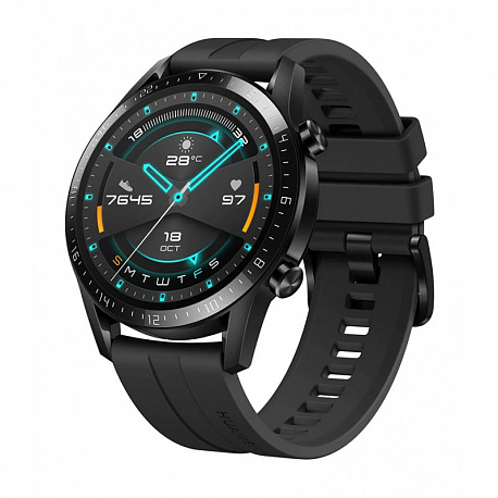Умные часы HUAWEI Watch GT 2 Sport 46мм, матовый черный