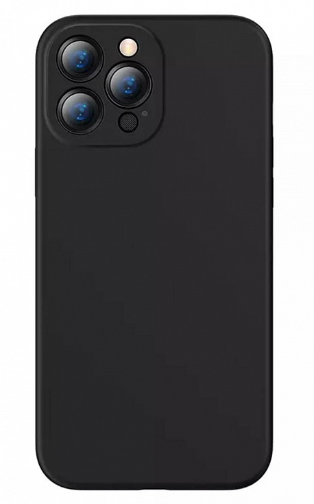 Чехол Baseus Liquid Silica Gel Case для iPhone 13 Pro (Черный)