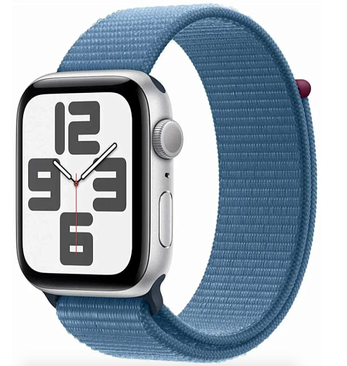 Умные часы Apple Watch SE (2024) 40mm Silver Aluminium Case with Blue Sport Loop (EU)