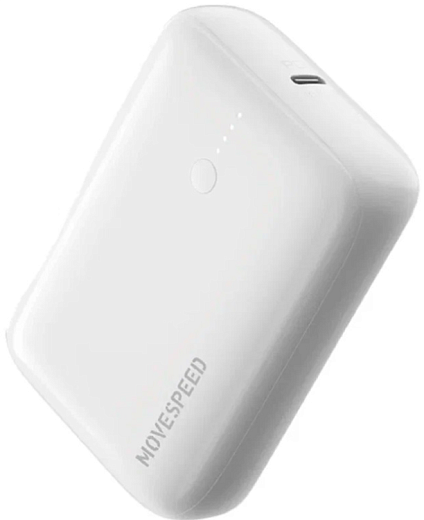 Внешний аккумулятор Movespeed Q10 10000mAh, USB+USB-C, белый