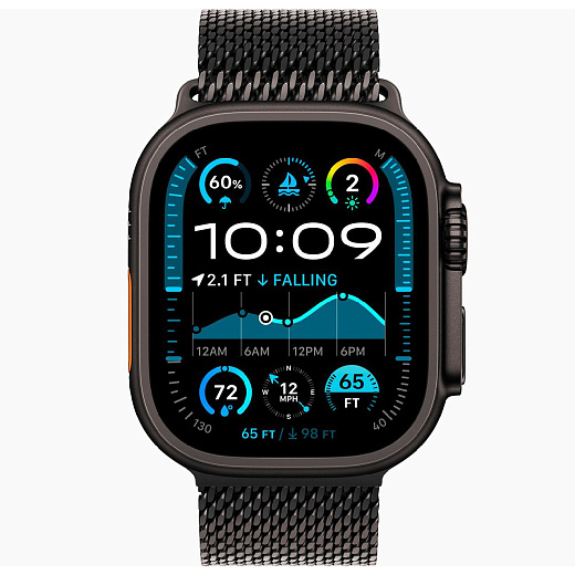 Умные часы Apple Watch Ultra 2 GPS+Cellular 49mm Black Titanium Case with Black Milanese Loop (EU)