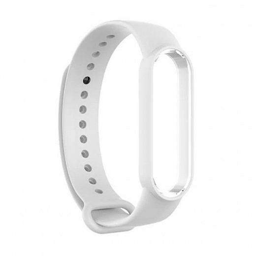 Сменный браслет для Xiaomi Mi Band 5/6 (Белый)