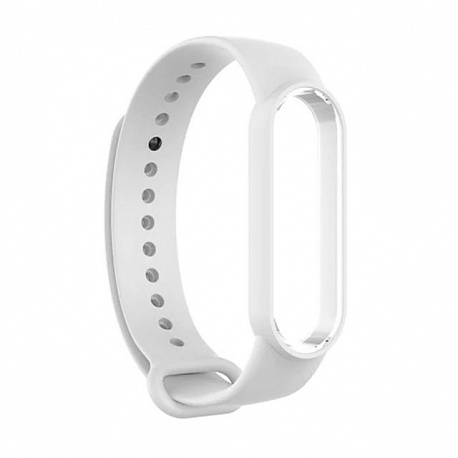 Сменный браслет для Xiaomi Mi Band 5/6 (Белый)
