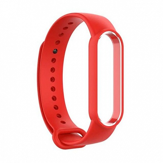 Сменный браслет для Xiaomi Mi Band 5/6 (Красный)