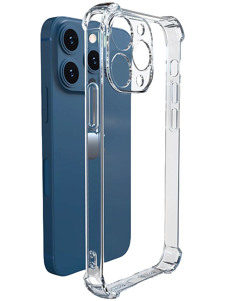 Накладка силиконовая с защитой камеры для iP13 Pro Max (противоударная)