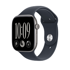 Умные часы Apple Watch Series 12 46mm Space Gray Aluminium with Navy Blue Sport Band