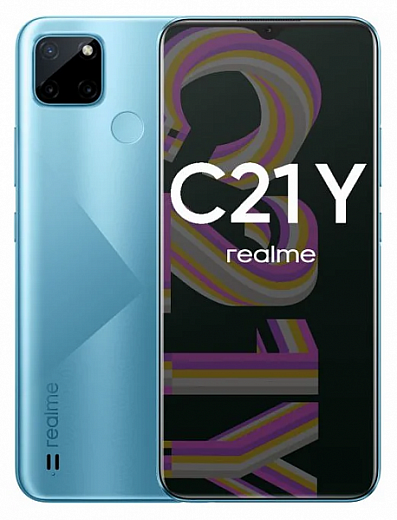 Смартфон realme C21Y 3/32 ГБ, голубой