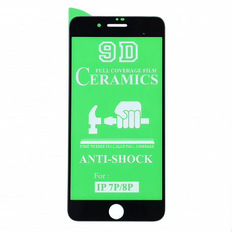 Защитное стекло 3D Ceramics для iPhone 7 Plus/8 Plus (Черный)