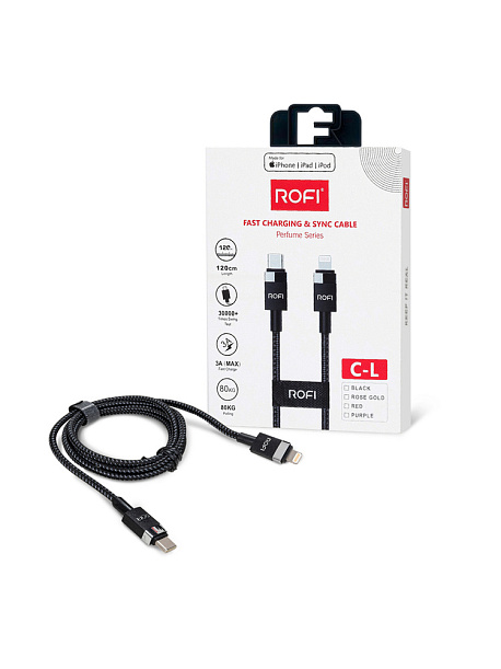 Кабель MFI ROFI USB-C and USB-C