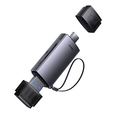 Картридер Baseus Lite Series USB-A & Type-C - SD/TF Card Reader Grey