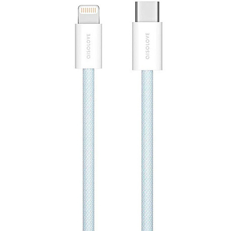 Кабель SOLOVE DW6 Type-C/Lightning, 2м, 20W, синий