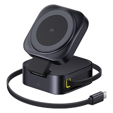 Беспроводная зарядка Baseus PicoGo 2-in-1 Magnetic Wireless Charger Qi2 67W