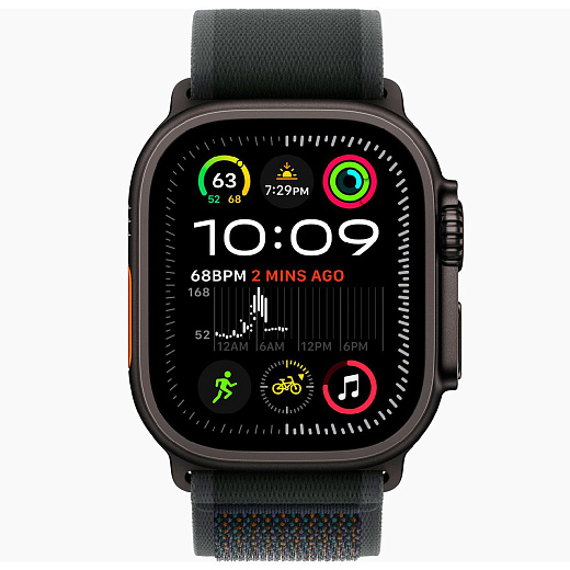 Умные часы Apple Watch Ultra 2 GPS+Cellular 49mm Black Titanium Case with Black Trail Loop (EU)