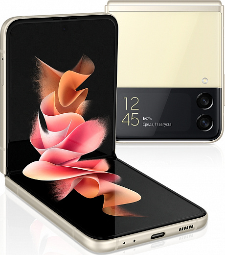 Смартфон Samsung Galaxy Z Flip3 8/256 ГБ RU, бежевый