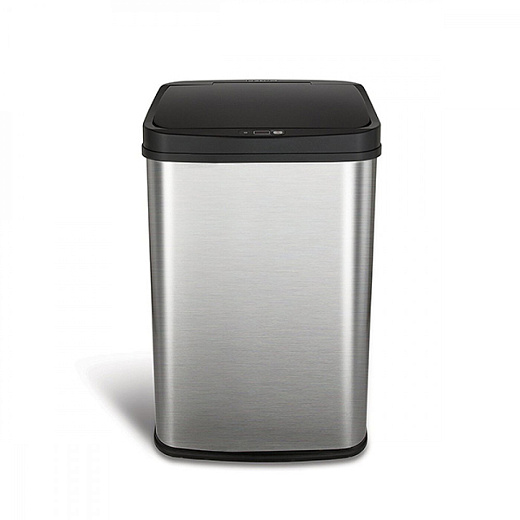 Ведро Xiaomi Ninestars Stainless steel Sensor Trash Can 15л, серый металлик