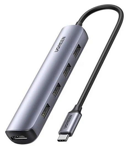 Хаб USB-C Hub Ugreen 5 в 1 to HDMI + 4xUSB 3.0 (CM417)