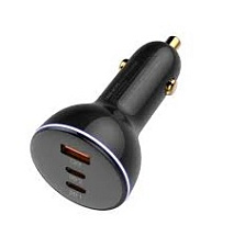 АЗУ LDNIO C102 Super Fast Car charger 2*USB-C & 1+USB-A 160W