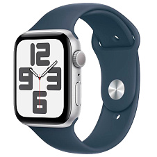 Умные часы Apple Watch SE (2023) 44mm Silver Aluminium Case with Blue Sport Band (EU)
