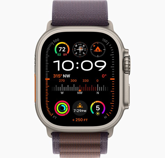 Умные часы Apple Watch Ultra 2 GPS+Cellular 49mm Titanium Case with Indigo Alpine Loop (EU)