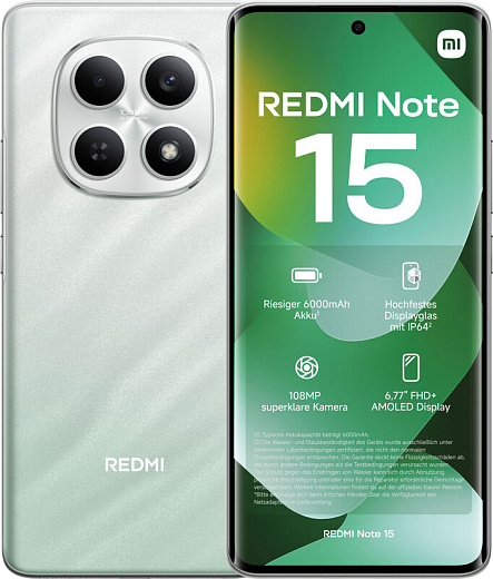 Смартфон Xiaomi Redmi Note 15 8/256Gb Green