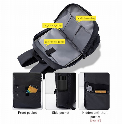 Рюкзак для ноутбука Baseus Basics Series 13-дюйм Computer Backpack 