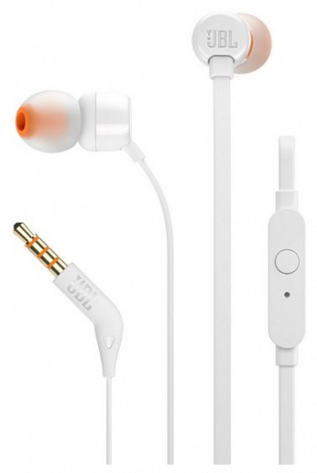Стерео-наушники JBL T110 (Белый)